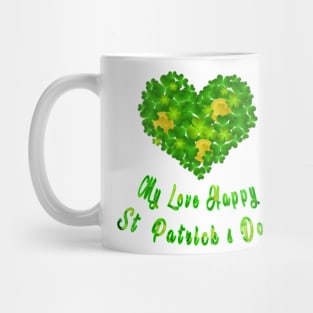 my love yoda happy st patrick's day 2023 Mug